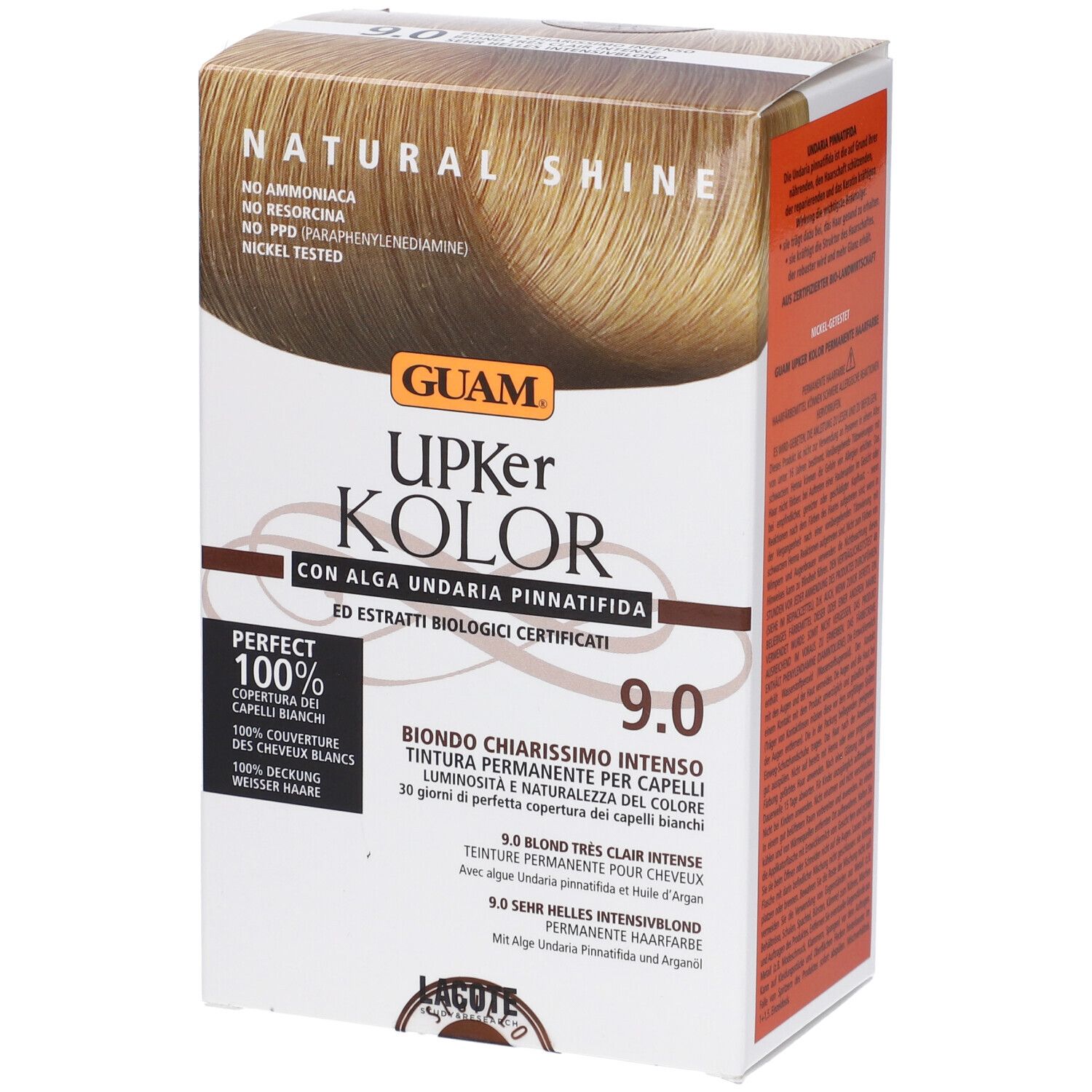 GUAM® Upker Kolor Tinta Capelli Biondo Chiarissimo Intenso 9.0 Idf 215 ml Tintura — confronto prezzi