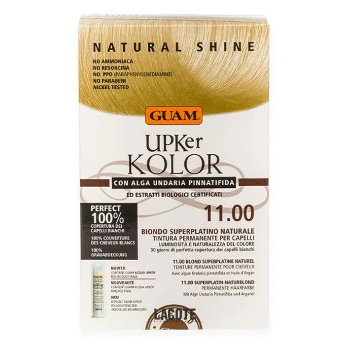GUAM® Upker Kolor Tinta Capelli Biondo Superplatino Naturale 11.00 Idf 140 ml Tintura