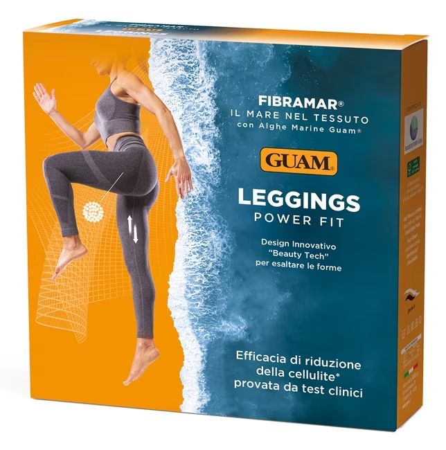 Guam Leggings Fibramar Power Fit Colore Grigio Taglia XS/S 38-40, 1 Pezzo