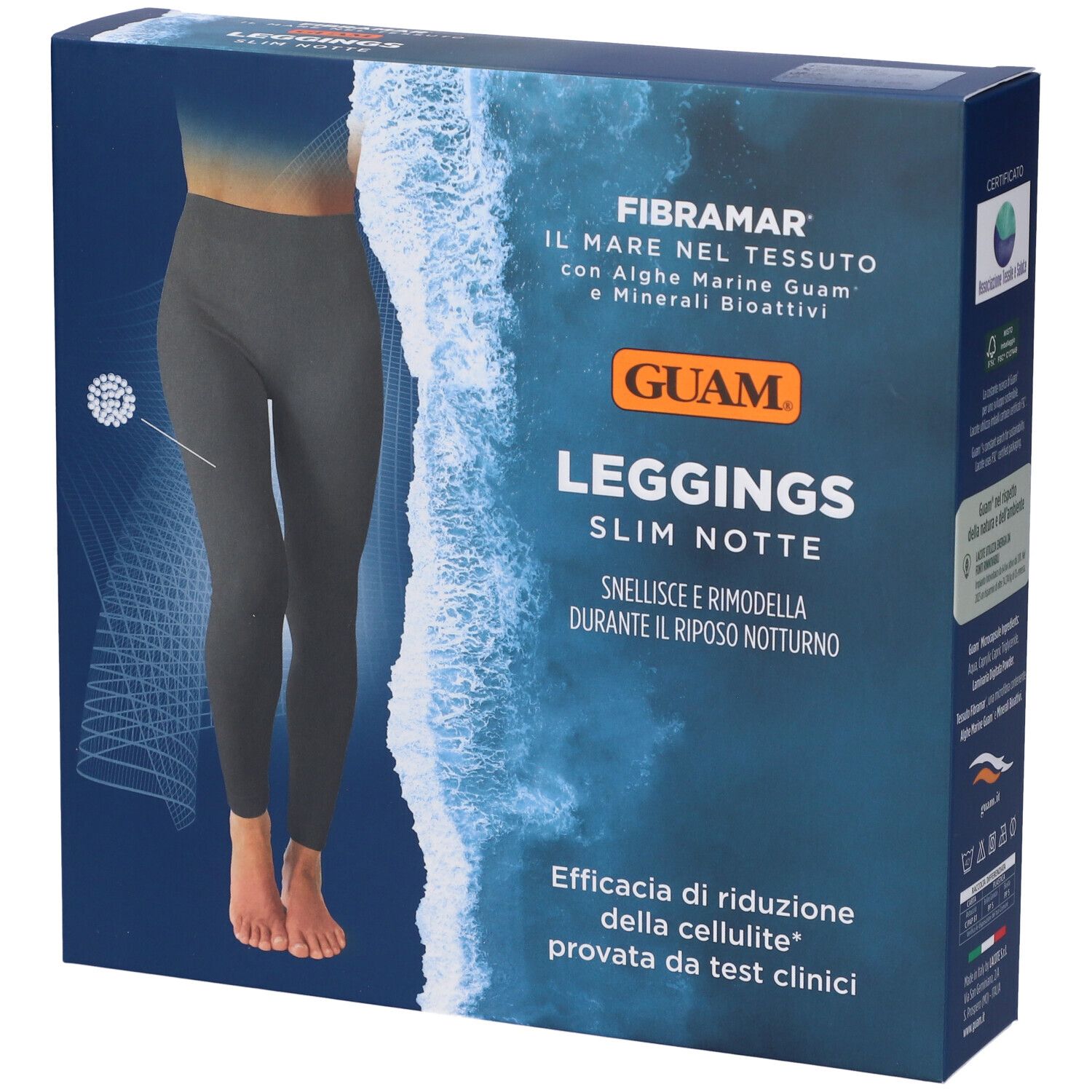 Guam Slim Notte - Leggings Snellente Rassodante Anticellulite XS/S (38-40)