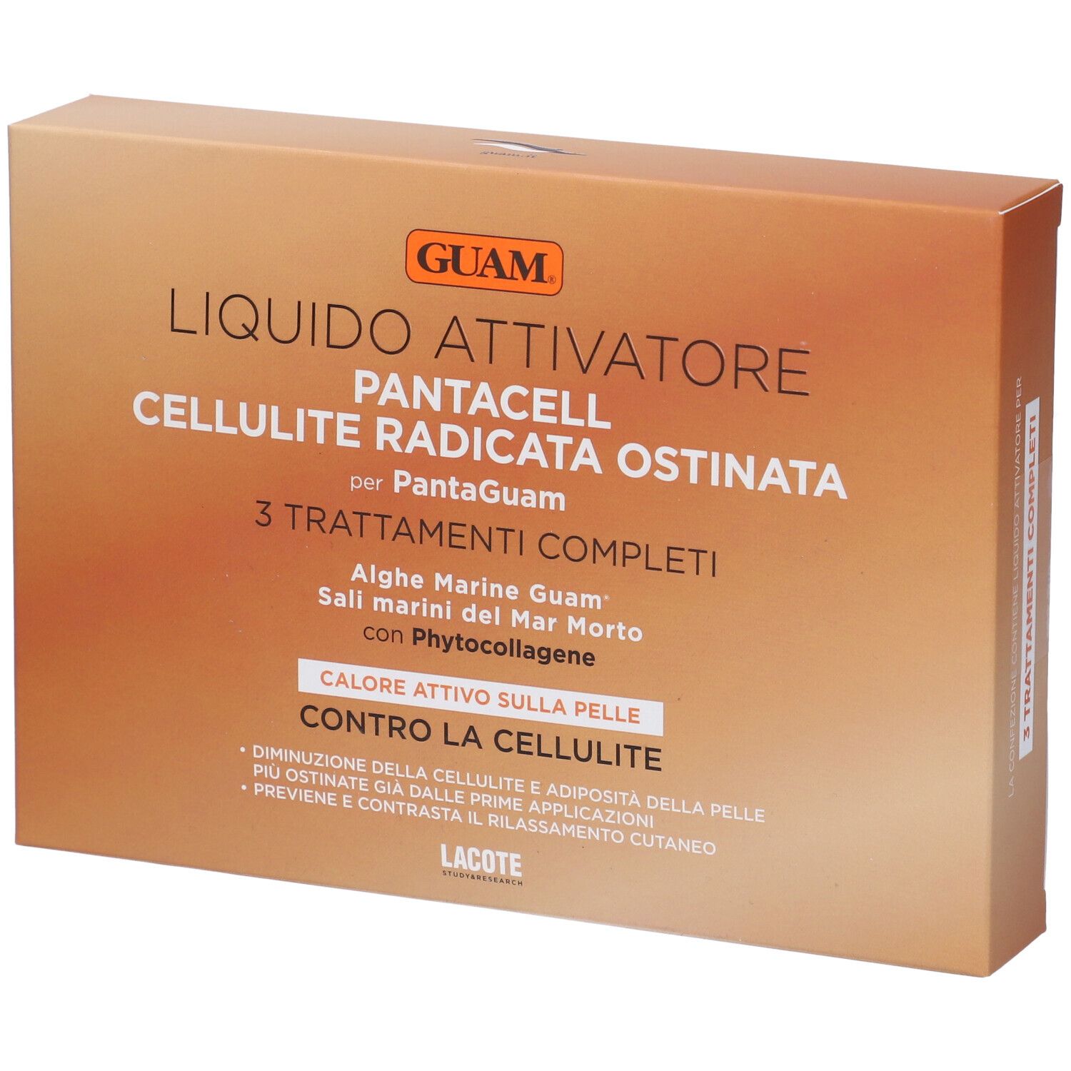 Guam Pantacell 3 Buste Liquido 100ml Trattamento Sauna Anticellulite Intensivo