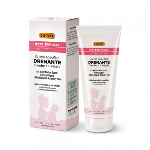 Guam Crema specifica Drenante Gambe e Caviglie Inthenso Mamma 200 ml per la pelle