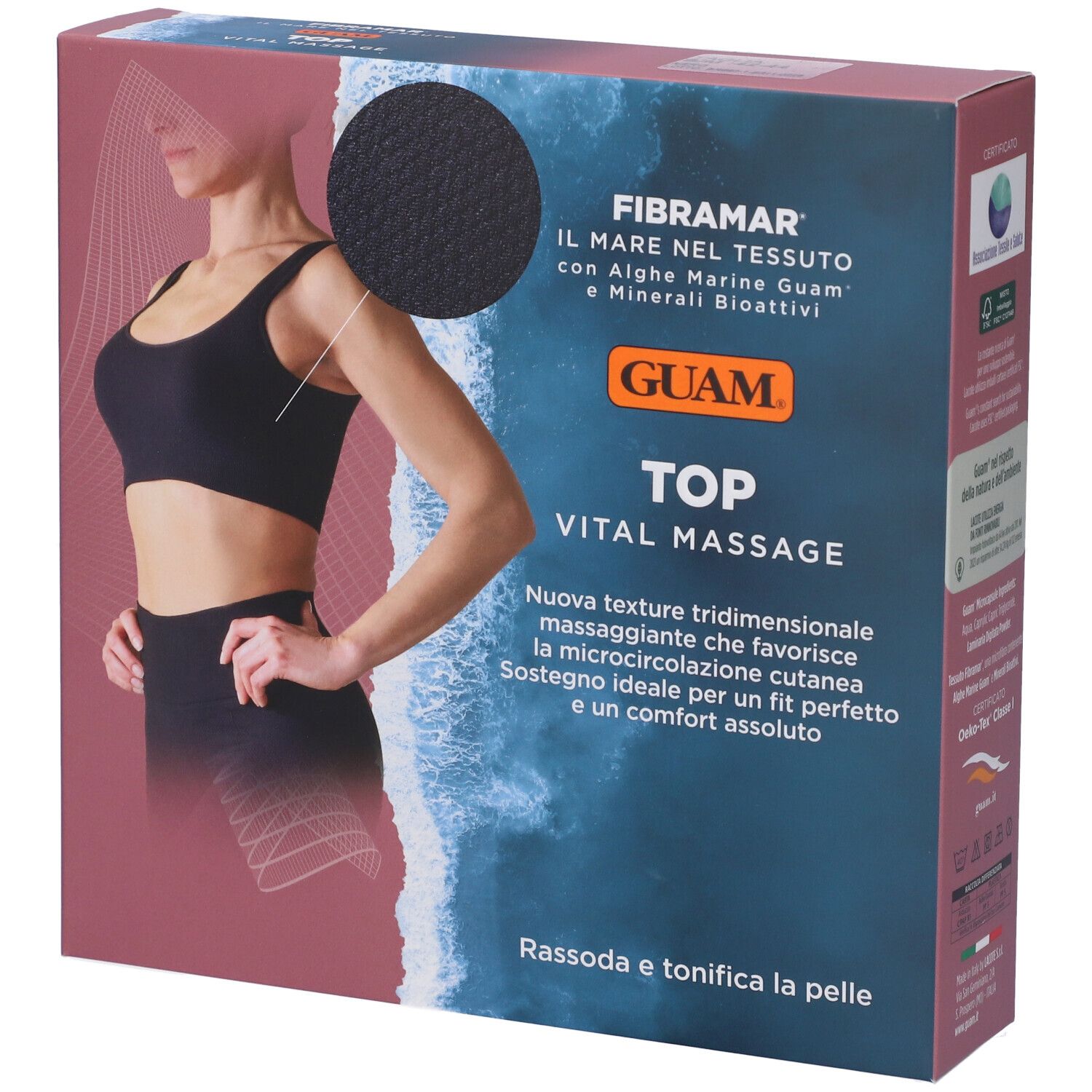 Guam Top Vital Massage - Top rassodante e massaggiante per il microcircolo S/M