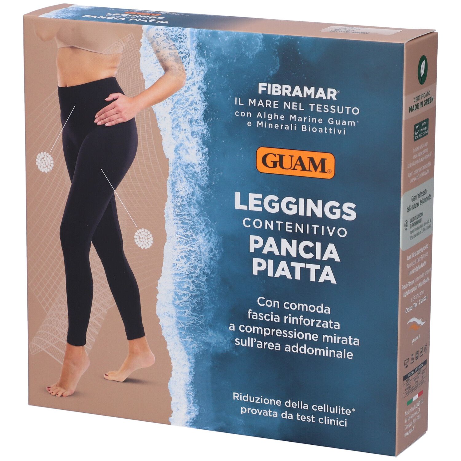 Guam Leggings Contenitivo Pancia Piatta Rimodellante e anticellulite taglia S/M 42-44