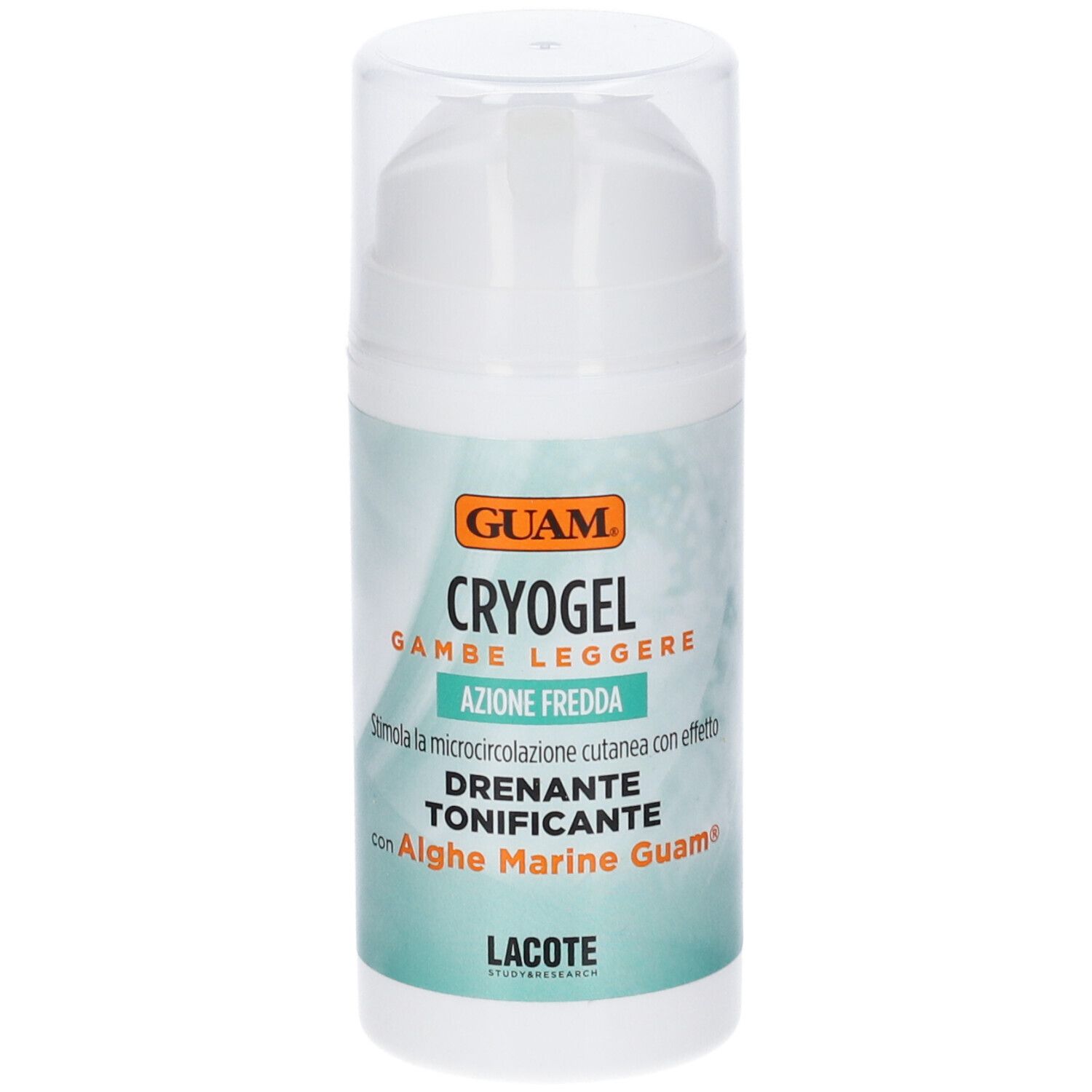 Guam Cryogel Gambe Leggere ad azione fredda Drenante e Tonificante, 100ml