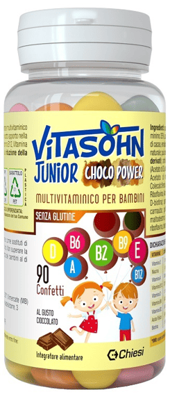 Vitasohn Junior Choco Power 60 Confetti Integratore Multivitaminico Per Bambini Gusto Cioccolato