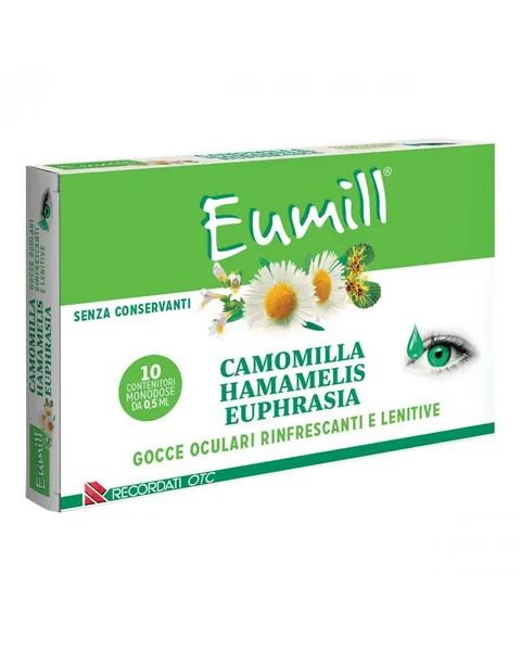 Eumill Camomilla Gocce Oculari Rinfrescanti e Lenitive 10 Flaconcini Monodose