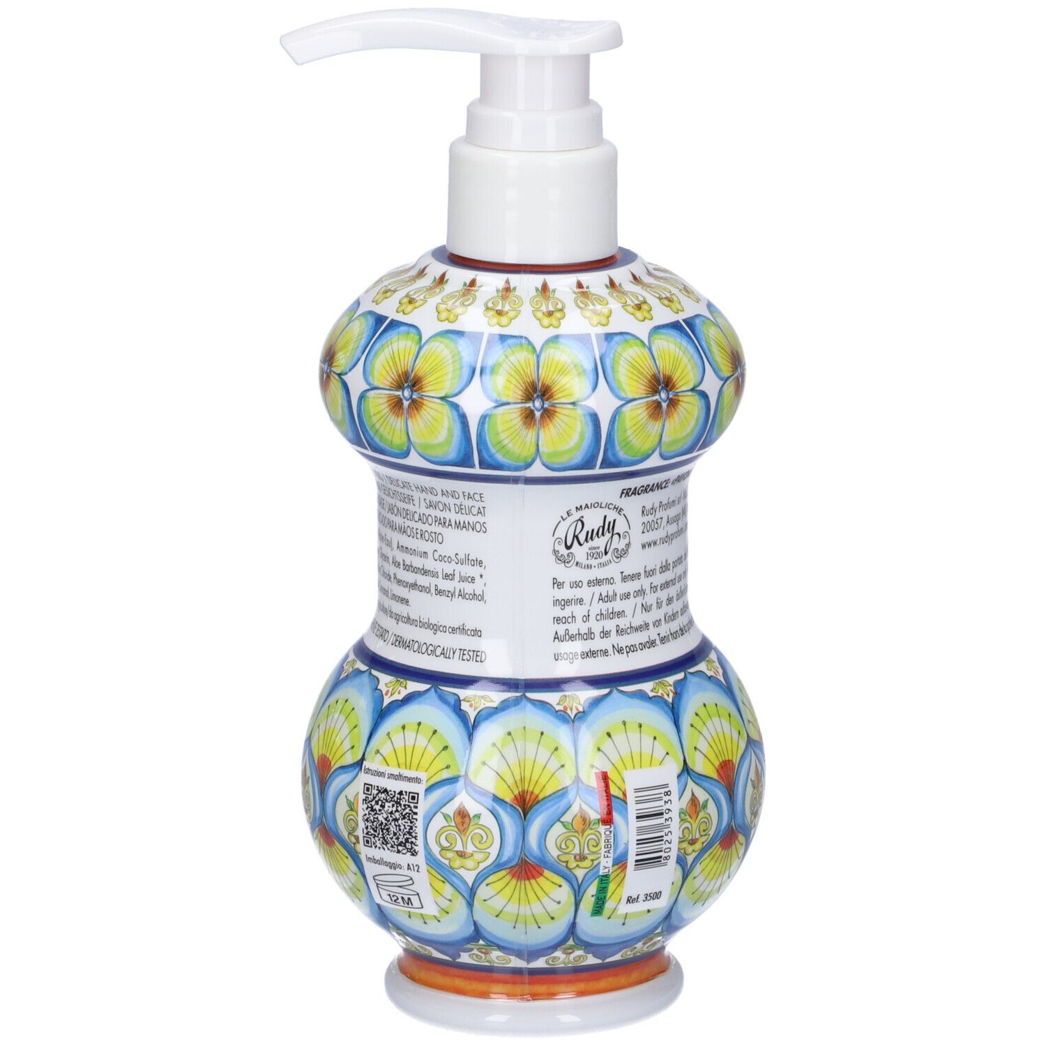 Le Maioliche Sapone Delicato Gli Albarelli N.° 374 Pavonis 400 ml liquido