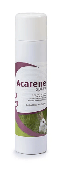Acarene Spray Antiparassitario Veterinario Acari Pulci Uccelli Conigli 300 ml — confronto prezzi