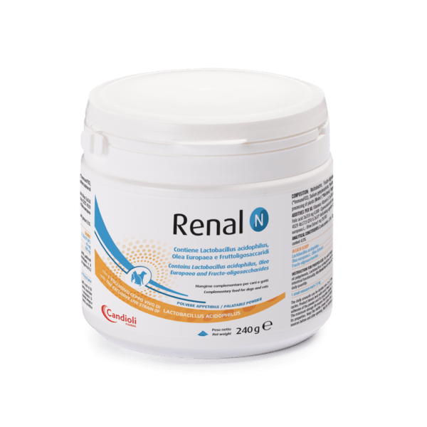 Candioli Renal N Polvere Integratore Intestinale Cani e Gatti 240 g
