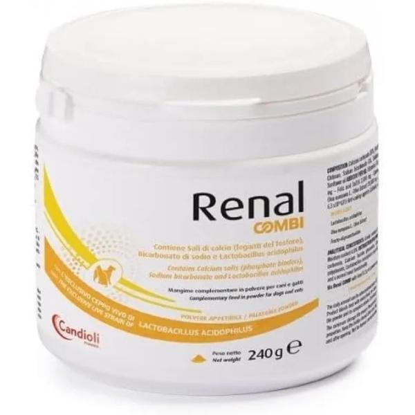 Candioli Renal Combi Integratore Renale Polvere per Cani e Gatti 240g