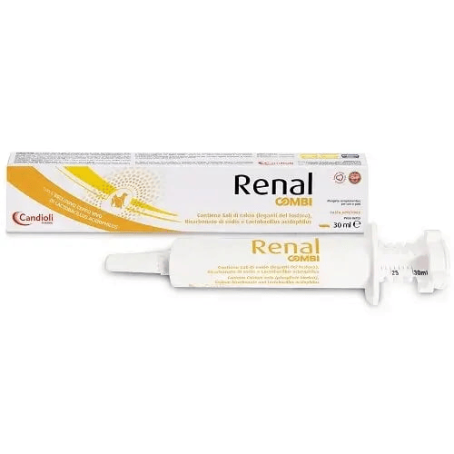 Candioli Renal Combi Integratore per Funzione Renale Cani e Gatti Pasta da 30 ml