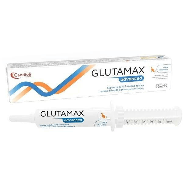 Candioli Glutamax Advance Pasta Siringa Integratore Funzionalità Epatica Gatti 30 ml