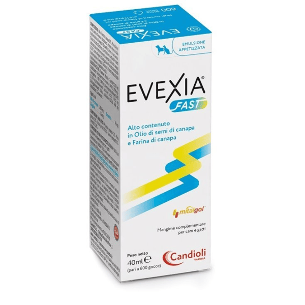 Candioli Evexia Fast Benessere Articolare e il Sollievo del Dolore di Cani e Gatti Gocce 40 ml