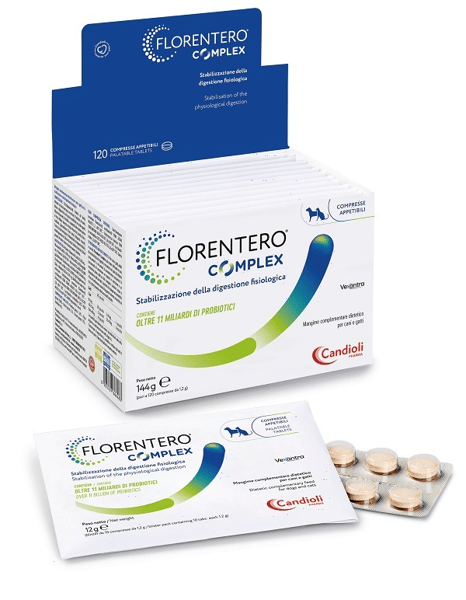 Candioli Florentero Complex Integratore Per la Corretta Digestione Cani e Gatti 120 Compresse