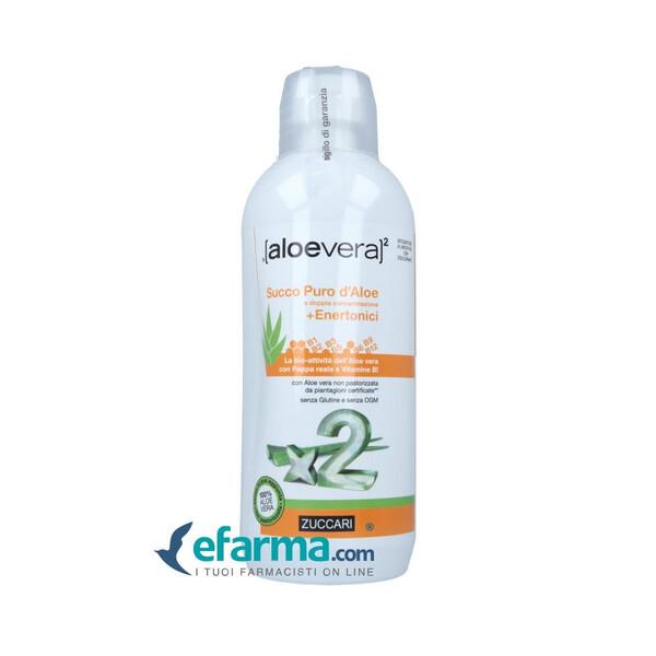 Zuccari AloeVera 2 Succo Puro D'Aloe A Doppia Concentrazione + Enertonici 1 L