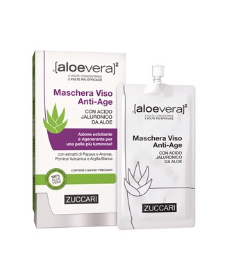 Zuccari Aloevera2 Maschera Viso Idratante | Anti-Age | 4 Sachet — confronto prezzi