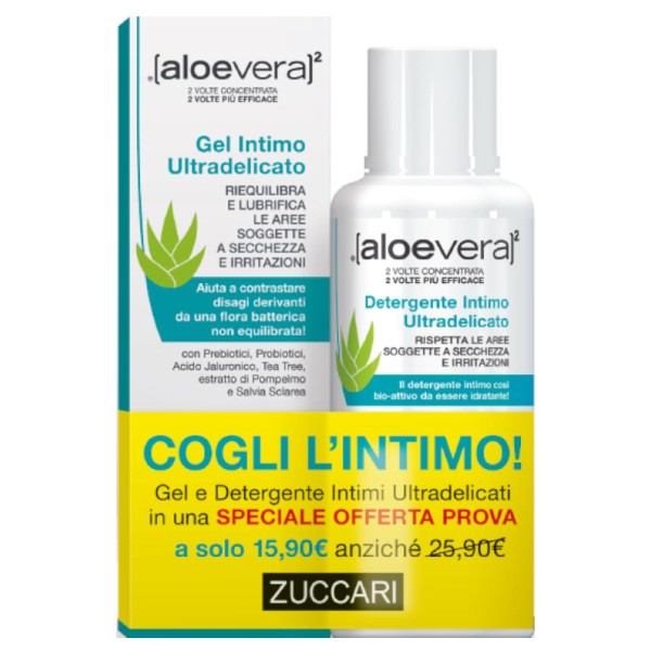 Aloevera2 Gel Aloe Vera 80 ml + Detergente Intimo 250 ml