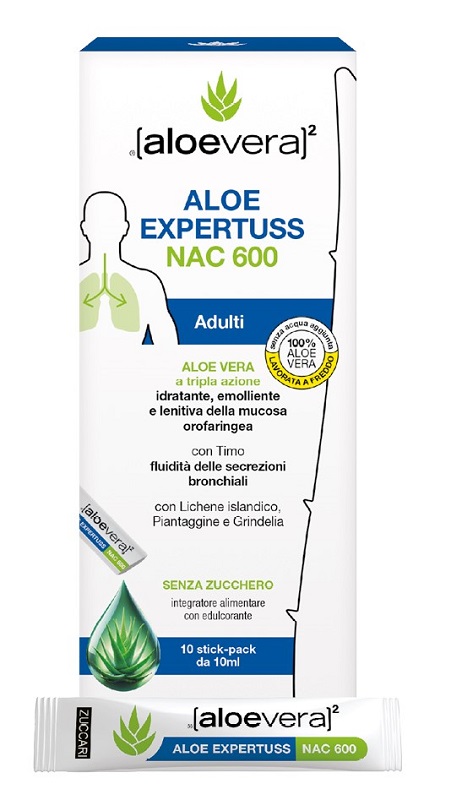 aloe expertuss ad nac 600 10 stick pack da 10 ml — confronto prezzi