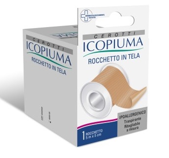 Desa Pharma Icopiuma - Cerotto Rocchetto in Tela 5m x 5cm, 1 pezzo