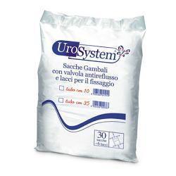 UroSystem Sacche Gambali Con Valvola Antireflusso Tubo 10 cm 30 Pezzi — confronto prezzi