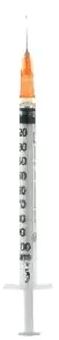 Siringa Per Insulina Extrafine 1Ml 100 UI Ago Removibile 26 Gauge 0,45x12 mm 1 pz Siringhe