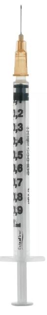 Desa Pharma Siringa per Insulina Extrafine 1ml con Ago Removibile G26, 1 Pezzo
