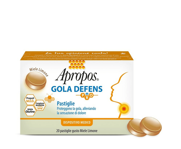 Apropos Gola Defens Pro Miele E Limone 20 Pastiglie