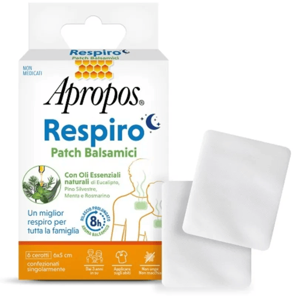 Apropos Respiro Patch Balsamici 6 Cerotti per un Miglior Respiro — confronto prezzi