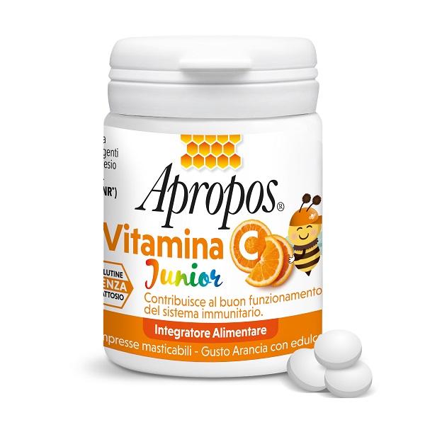 Apropos Vitamina C Junior 30 Compresse Integratore per Sistema Immunitario dei Bambini Gusto Arancia — confronto prezzi