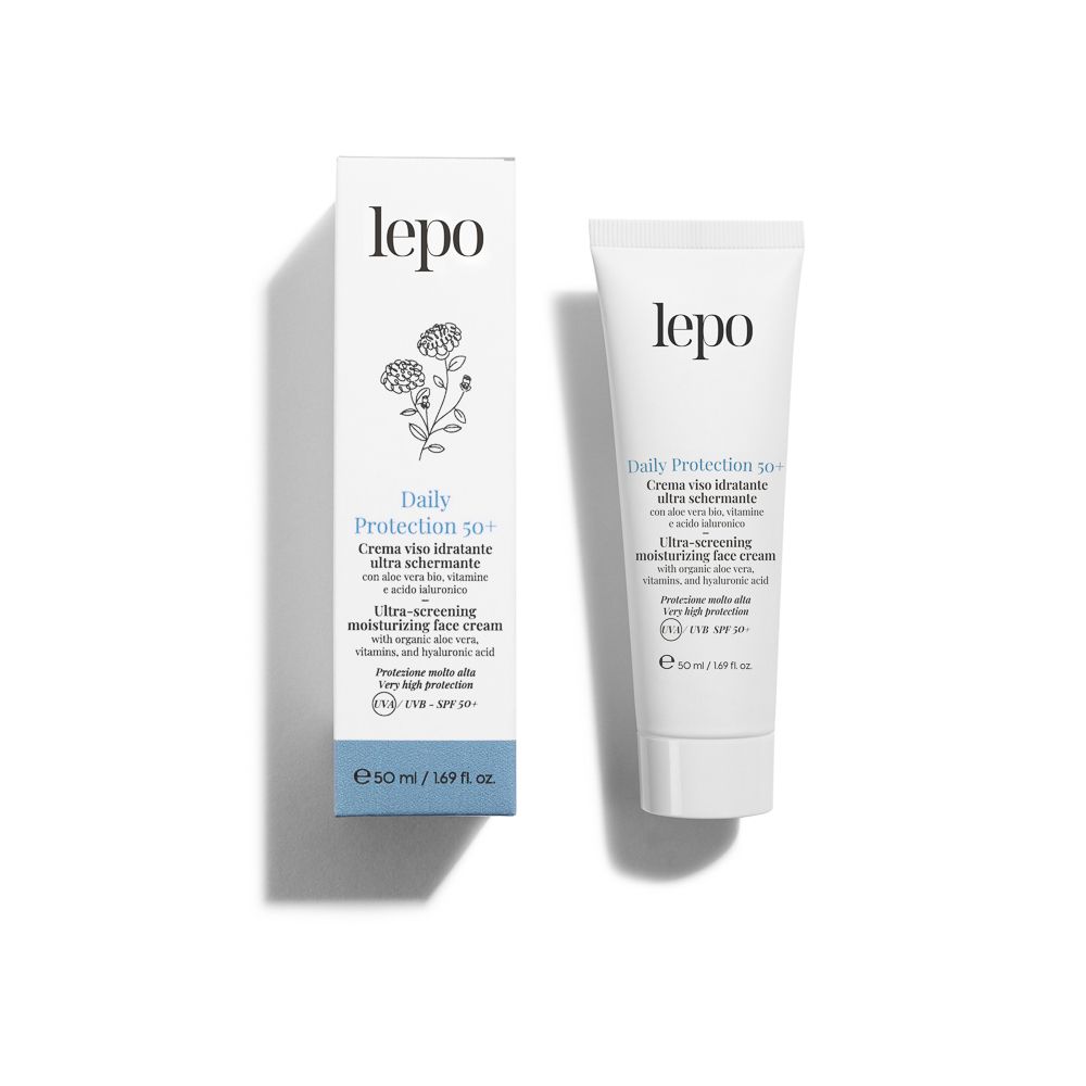LEPO Daily Protection 50+ Crema viso idratante ultra schermante SPF 50 ml solare