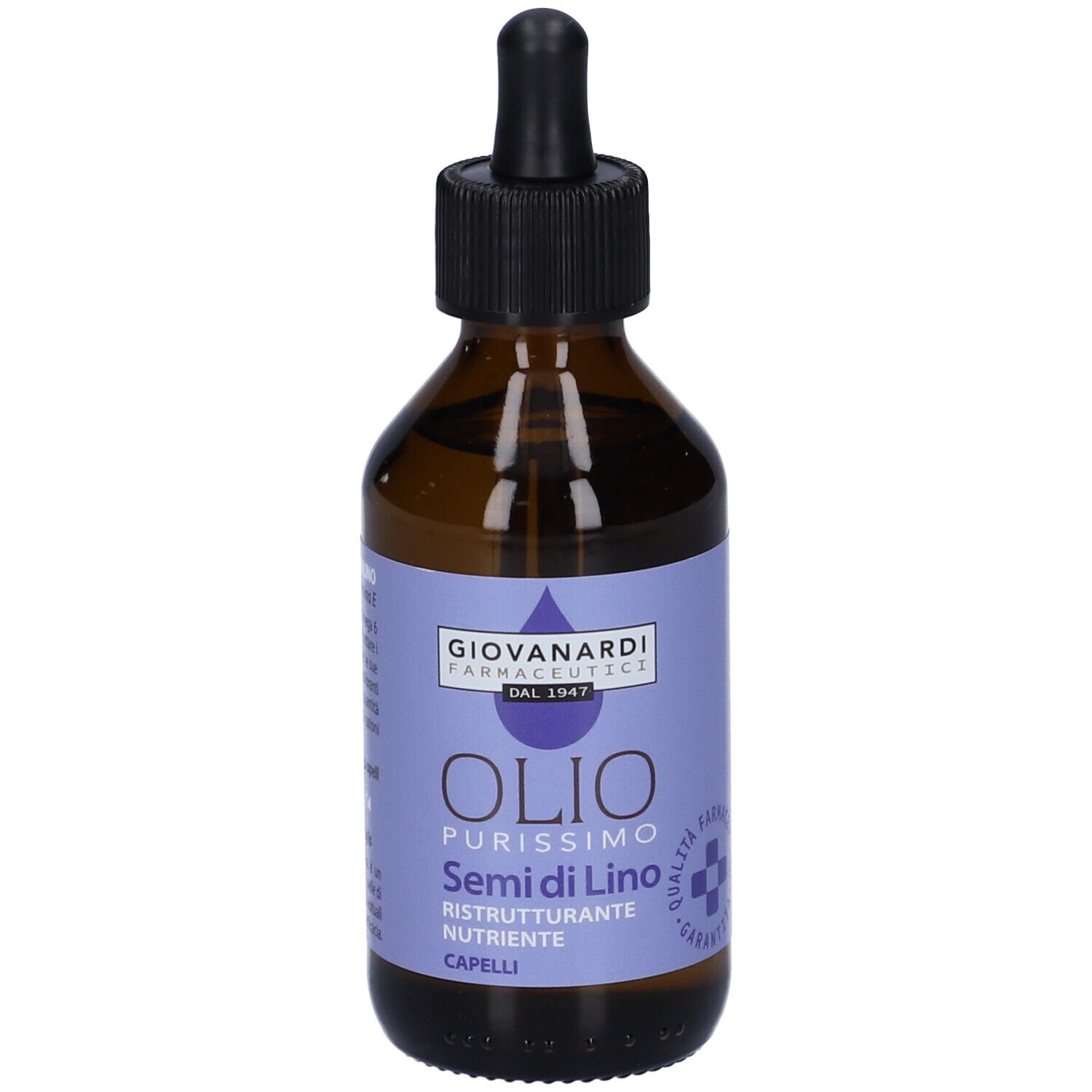 Giovanardi Olio Purissimo Semi Di Lino Ristrutturante Nutriente Per Capelli 100 Ml