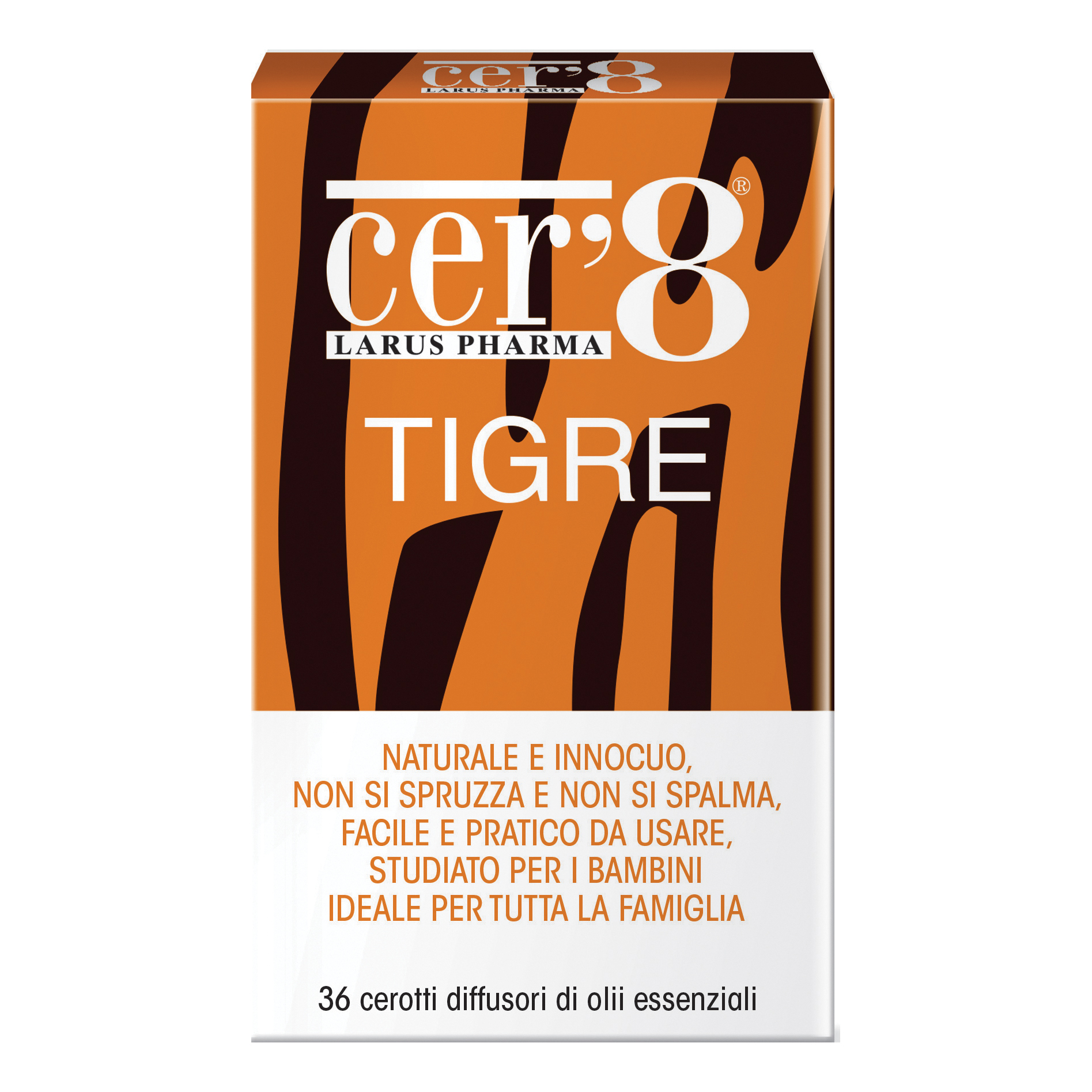 Cer'8 Tigre Cuscinetto Adesivo 36 Pezzi