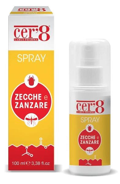 Cer'8 Spray Repellente Zecche E Zanzare 100ml