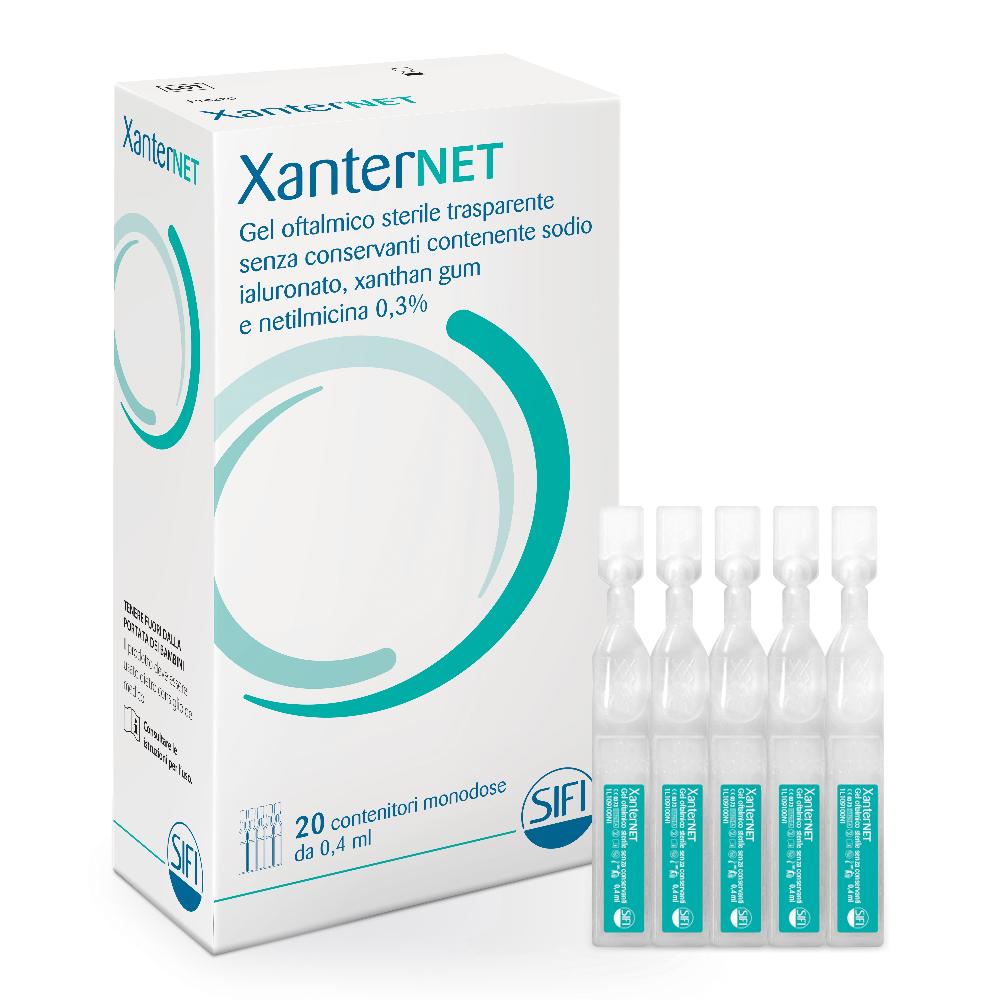 XanterNet Gel Oftalmico 20x0,4 ml Pipette monodose — confronto prezzi