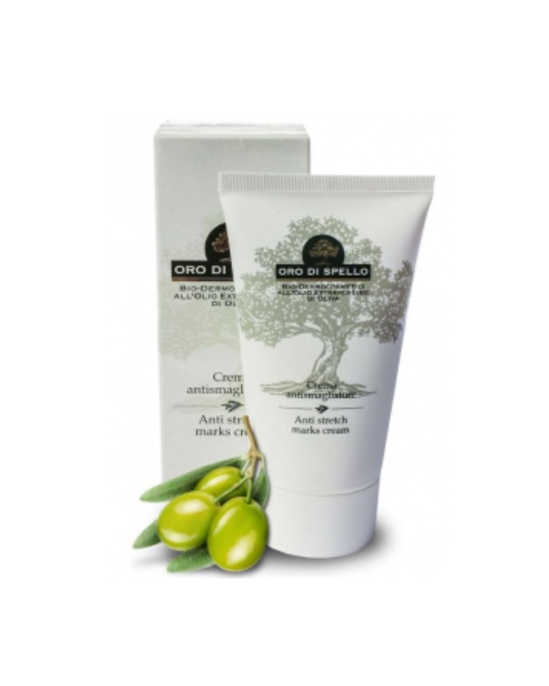 Crema Antismagliature Oro Spello 150ml - Trattamento Naturale con Olio d'Oliva Bio