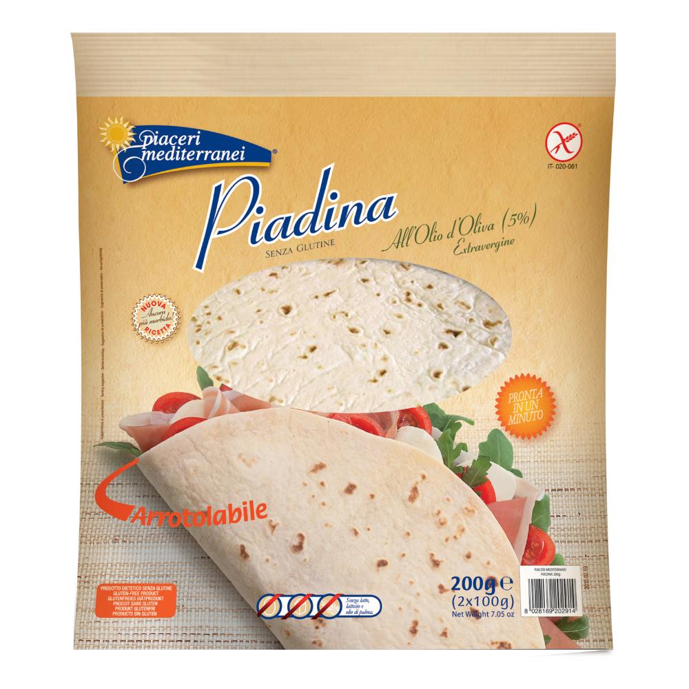 Piaceri Mediterranei Piadina Senza Glutine 2x100 g