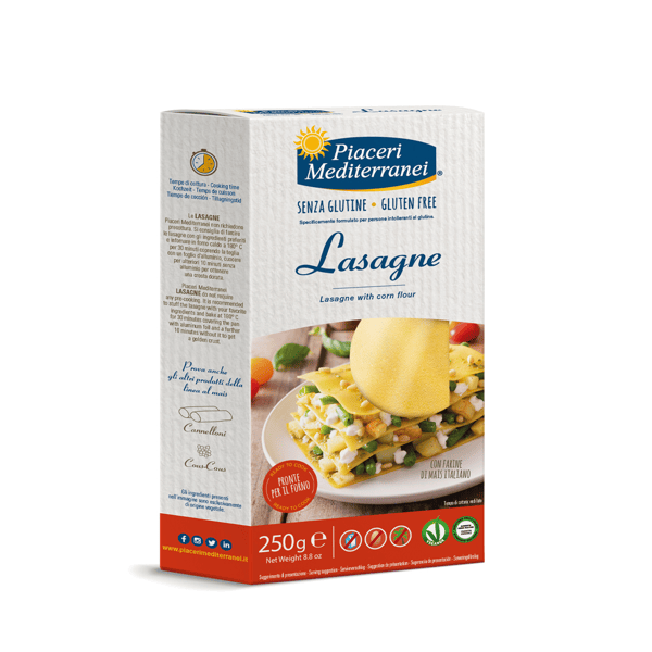 Piaceri Mediterranei Pasta Di Mais Lasagne Senza Glutine 250 g