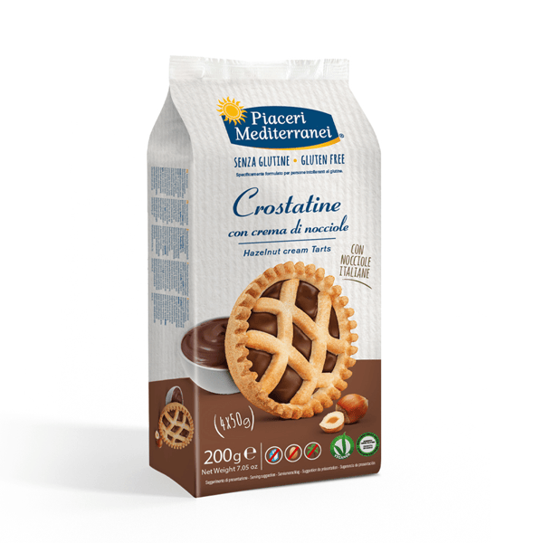 Piaceri Mediterranei Crostatine alla Nocciola Senza Glutine 4x50 g