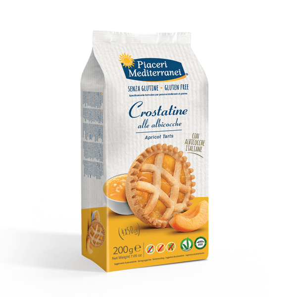 Piaceri Mediterranei Crostatine all'Albicocca Senza Glutine 4x50 g — confronto prezzi
