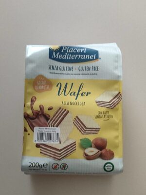 Piaceri mediterranei wafer alle nocciole 200 g