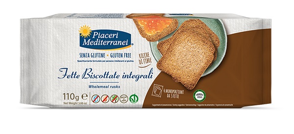 Piaceri Mediterranei Fette Biscottate Integrali Senza Glutine, 110g — confronto prezzi