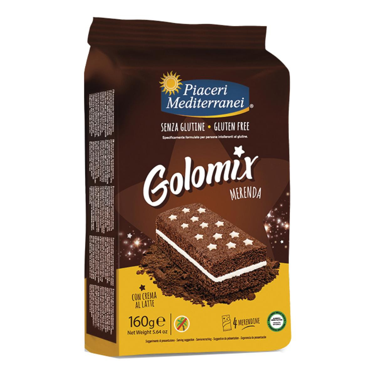 Piaceri mediterranei golomix merenda 4 pezzi da 40 g