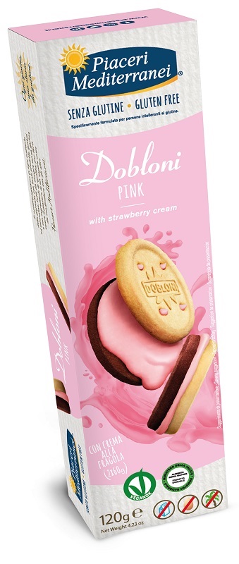 PIACERI MEDITERRANEI DOBLONI PINK CREMA ALLA FRAGOLA 120 G