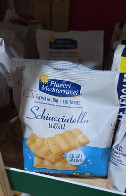 Piaceri Mediterranei Schiacciatella Gusto Classico Snack Senza Glutine, 100g — confronto prezzi