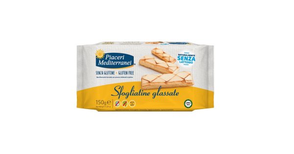 Piaceri Mediterranei Sfogliatine Glassate Senza Glutine 150 Grammi