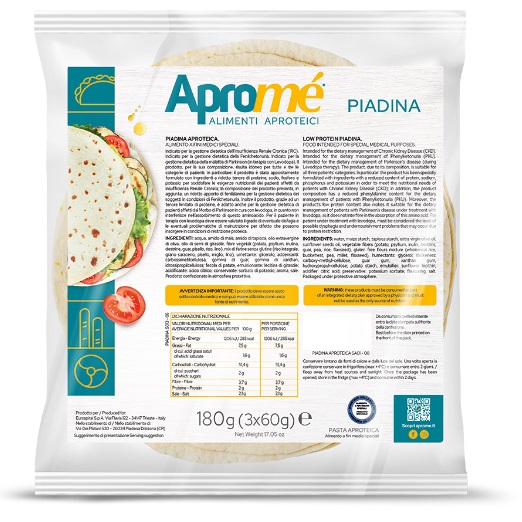 Apromé Piadina Artigianale Aproteica 180 Grammi