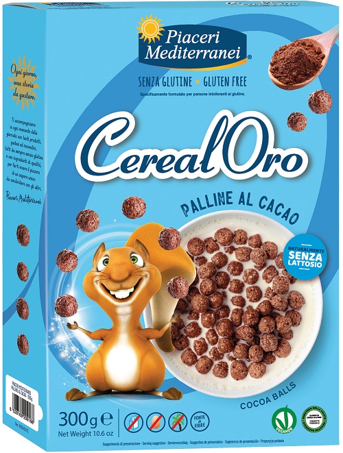 Piaceri Mediterranei Cerealoro Palline Cacao 300 g Snack