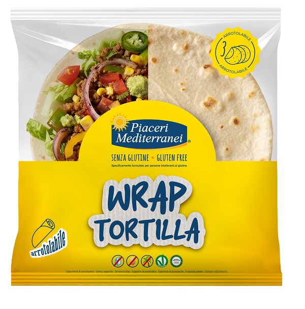 PIACERI MEDITERRANEI WRAP TORTILLA 3 PEZZI DA 60 G NATURALMENTE SENZA LATTOSIO — confronto prezzi