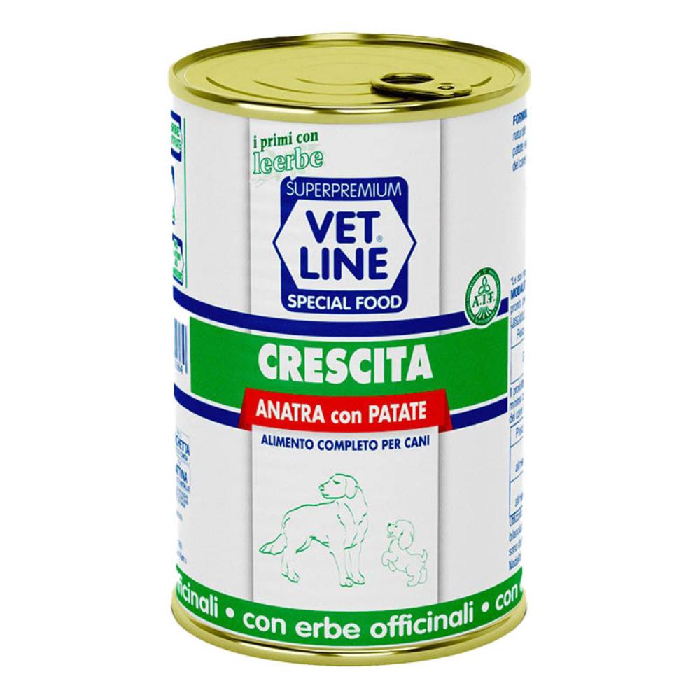 OLISTIKA VET LINE CANE CRESCITA ANATRA PATATE 400GR (lattina)